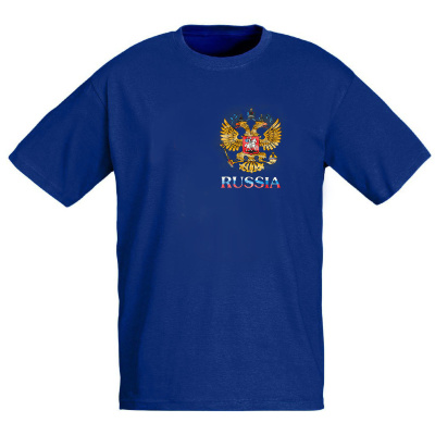Футболка "RUSSIA" синяя 